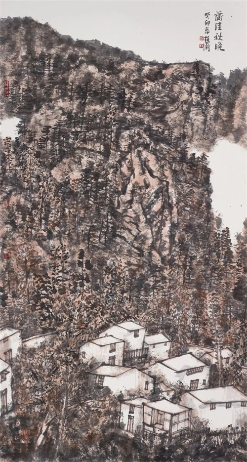 赵卫  蒲洼秋晚  180cm×97cm