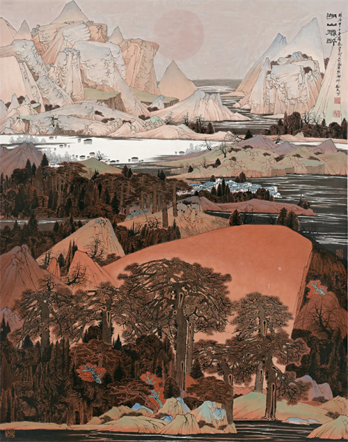 薛亮  湖山秋醉  184cm×144cm