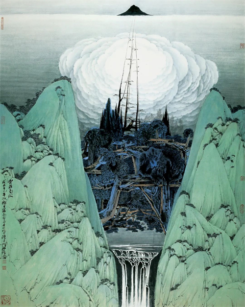 薛亮  云泉高致  120cm×96cm