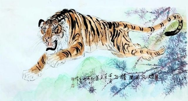 军旅画家卢道印：虎将神威 红色传承